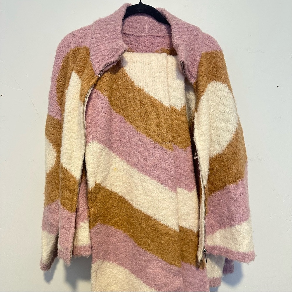 Cider Pink and Cream Striped Jacket